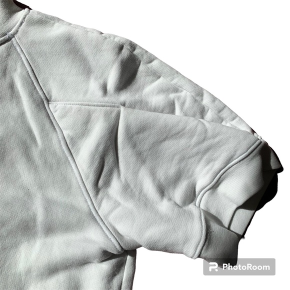 AGOLDE The Round Shoulder Half Sleeve Box Sweatshirt Womens Size Medium Heather - Picture 9 of 13